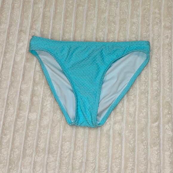 Belks full coverage, light blue, textured bikini bottoms, worn once - Picture 1 of 1